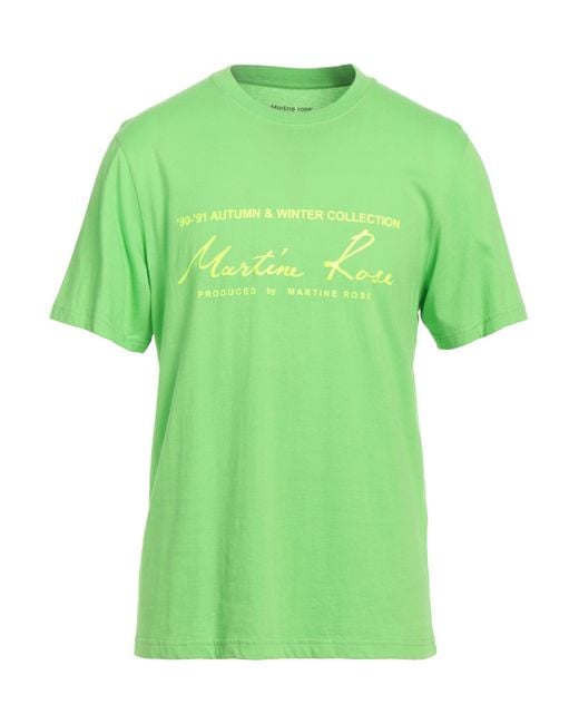 Martine Rose Green T-shirt for men