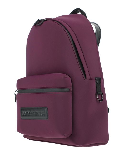 Dolce & Gabbana Purple Backpack for men