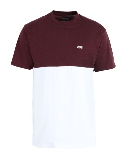 Vans Cotton T-shirt in Maroon (Purple 
