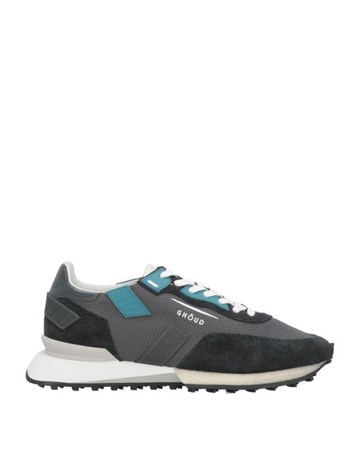 GHOUD VENICE Blue Charcoal Sneakers Textile Fibers for men