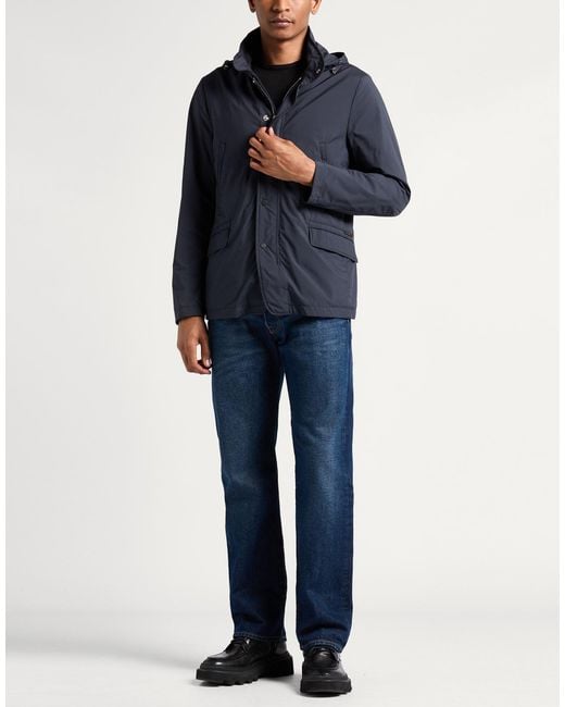 Moorer Blue Midnight Jacket Polyester for men