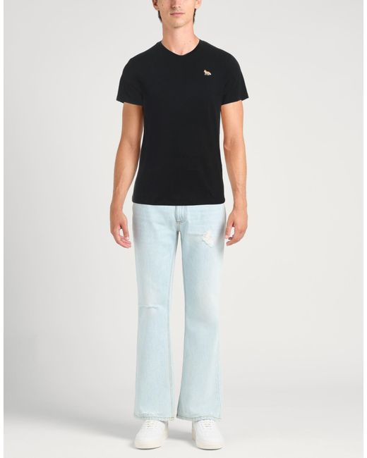 Maison Kitsuné Black T-Shirt Cotton for men