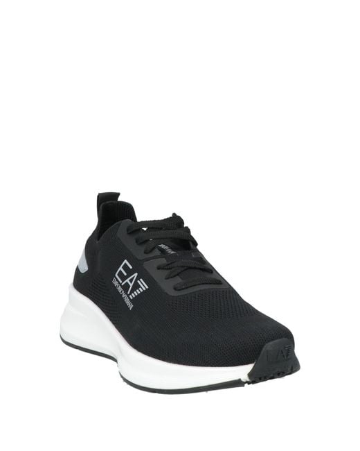 EA7 Black Trainers for men