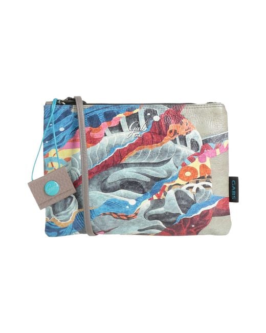 Gabs Blue Taupe Cross-Body Bag Cow Leather