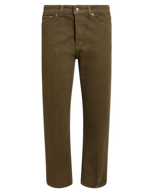 Dondup Green Military Jeans Cotton, Elastane