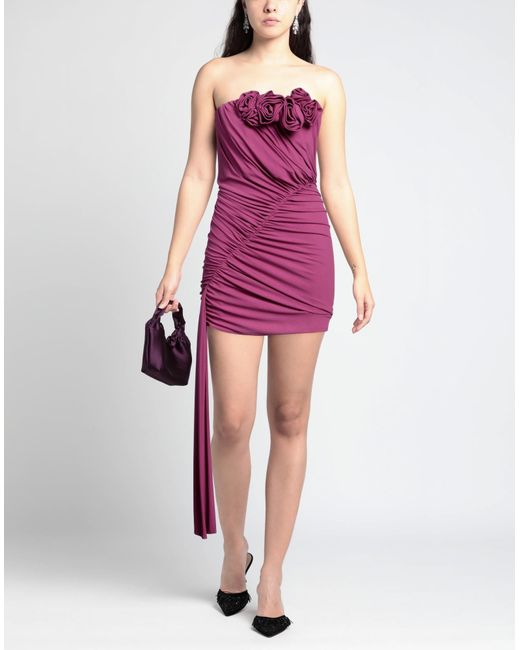 Magda Butrym Purple Mini Dress