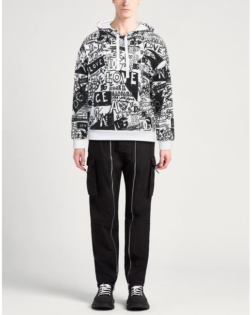Dolce & Gabbana White Hoodies for men