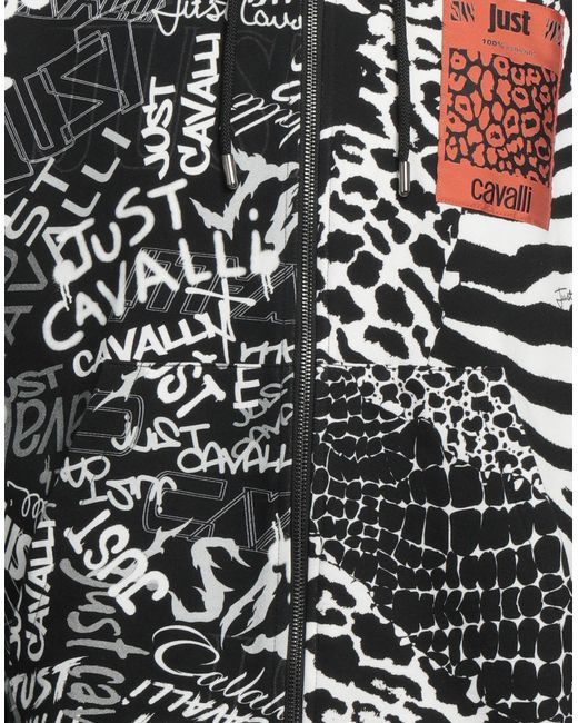 Just Cavalli Black Sweatshirt for men