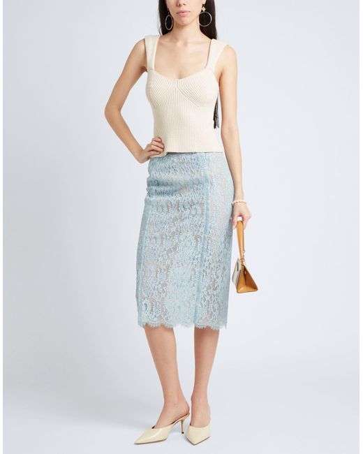 Blumarine Blue Midi Skirt