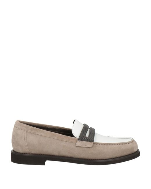 Brunello Cucinelli Gray Loafers