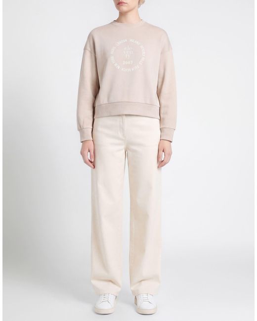 Eleventy White Sweatshirt Cotton, Polyamide