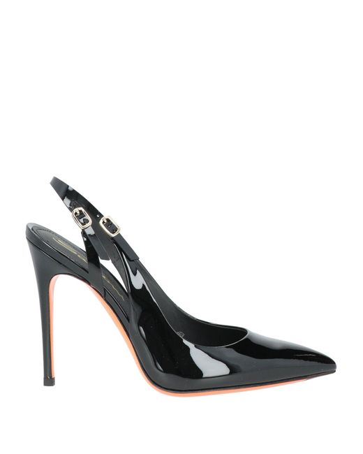 Santoni Black Pumps Leather