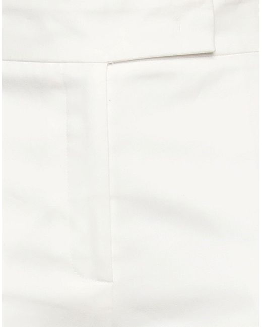 RUE DU BAC White Pants Cotton, Elastane
