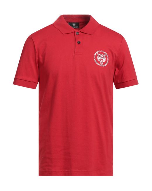 Philipp Plein Red Polo Shirt for men
