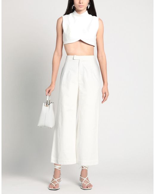 Jejia White Pants Cotton