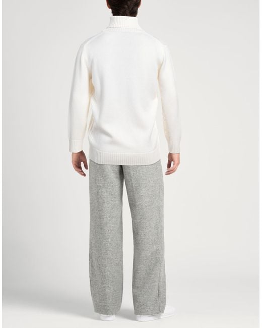 Kangra Rollkragenpullover in White für Herren