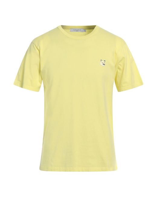 Maison Kitsuné Yellow T-shirt for men