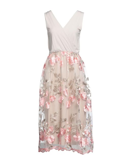 VANESSA SCOTT Pink Midi Dress