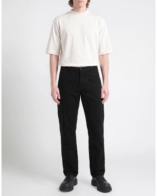 Rag & Bone Black Pants Cotton, Polyurethane for men