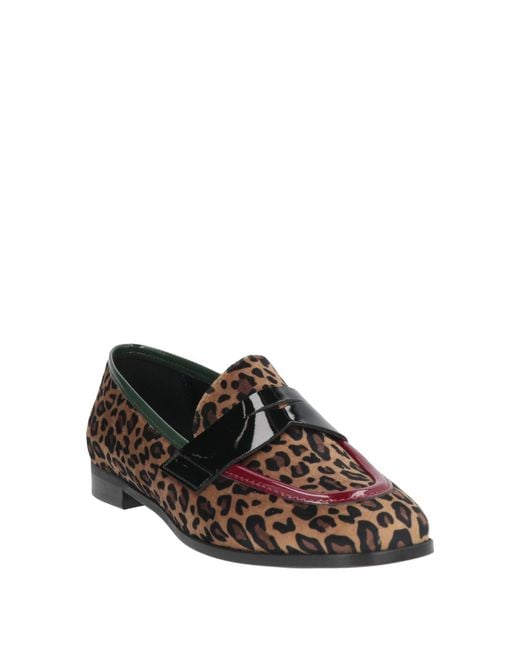 Nila & Nila Gray Loafers Textile Fibers, Synthetic Material