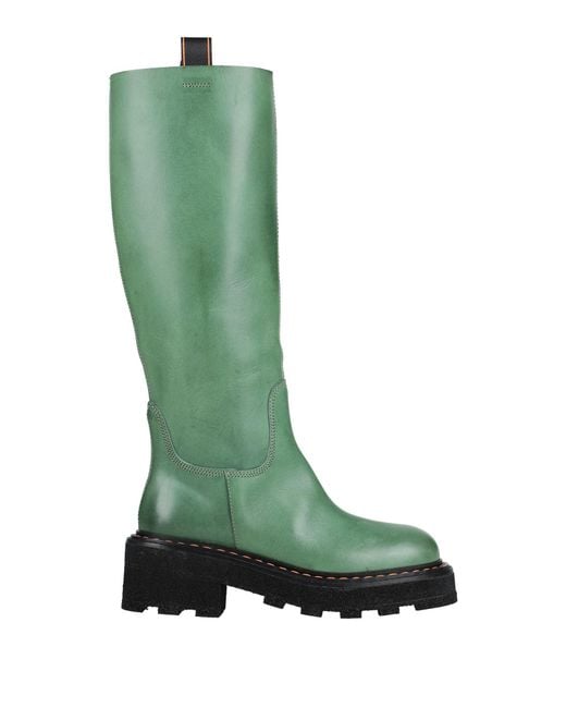 Barracuda Green Knee Boots