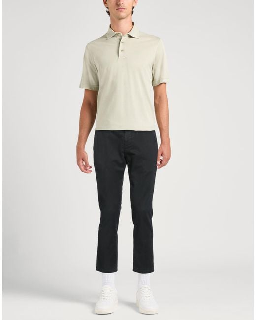 Dondup Black Pants Cotton, Lyocell, Elastane for men