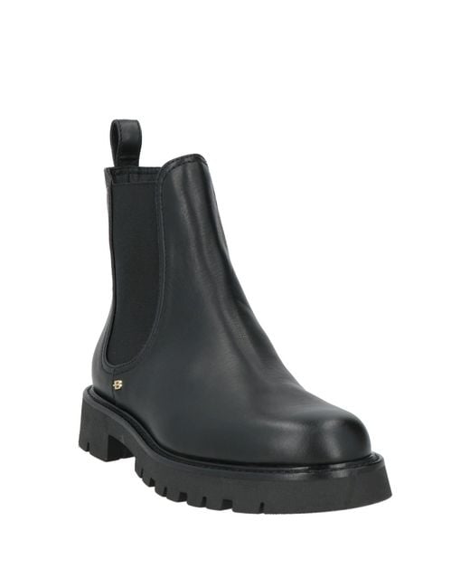 Baldinini Black Ankle Boots Leather