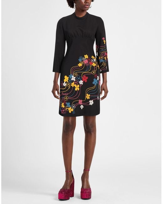 Boutique Moschino Black Mini Dress Polyester, Elastane