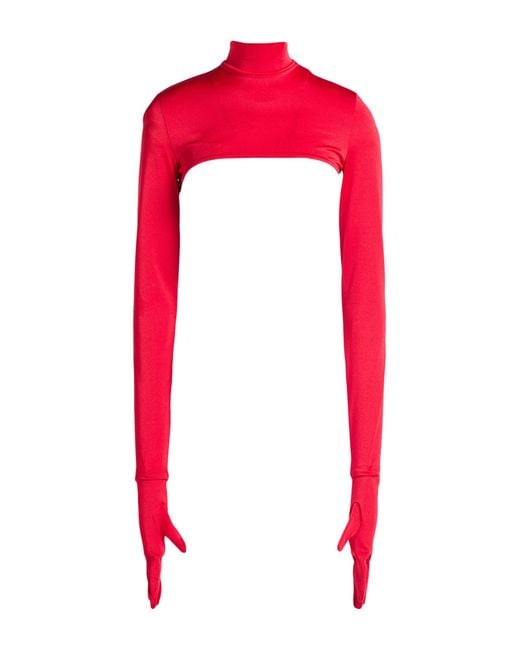 Dolce & Gabbana Red Shrug Polyamide, Elastane