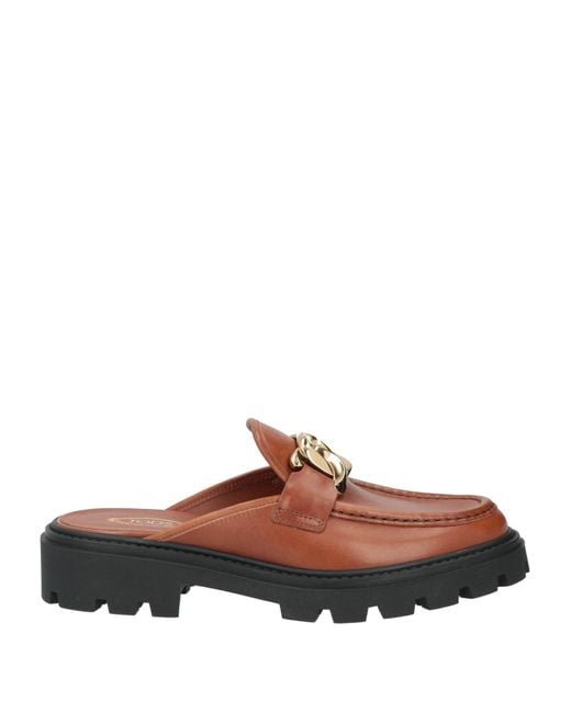 Tod's Brown Mules & Clogs