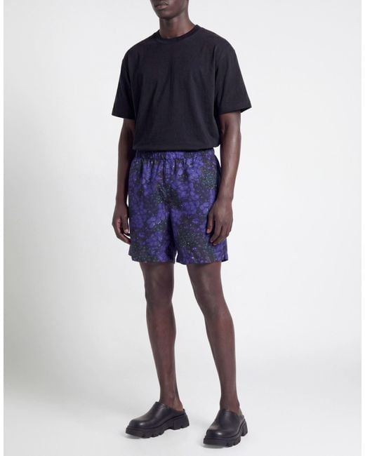 Givenchy Blue Shorts & Bermuda Shorts Silk for men