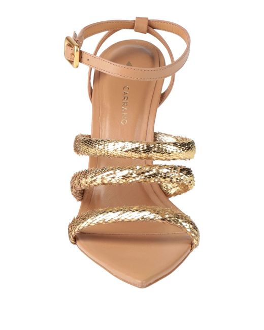 Carrano Metallic Sandals Leather