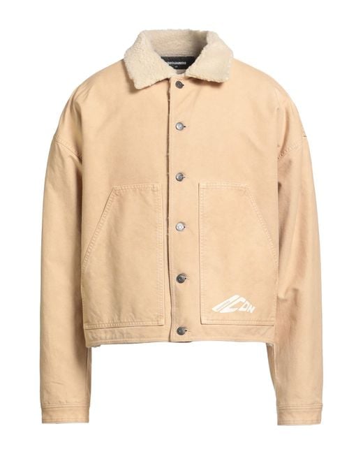 DSquared² Natural Jacket Cotton, Polyester, Acrylic for men