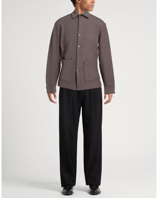 Xacus Brown Jacket Virgin Wool for men