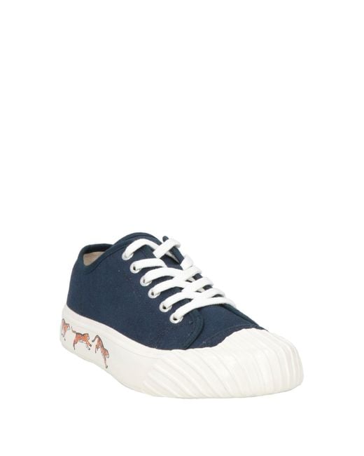KENZO Blue Midnight Sneakers Textile Fibers