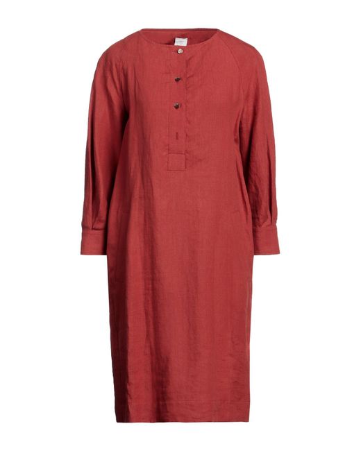 Eleventy Red Midi Dress