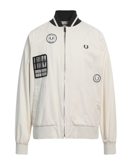 Fred Perry White Jacket for men