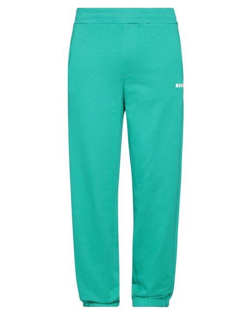 MSGM Green Trouser for men