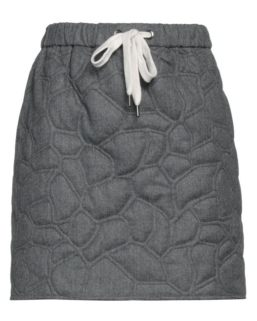 Brunello Cucinelli Gray Mini Skirt