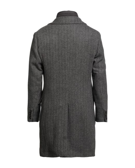 Moorer Gray Coat Virgin Wool, Polyamide, Polyurethane for men
