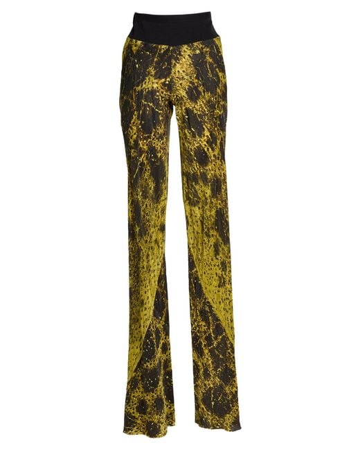 Rick Owens Green Pants Cupro