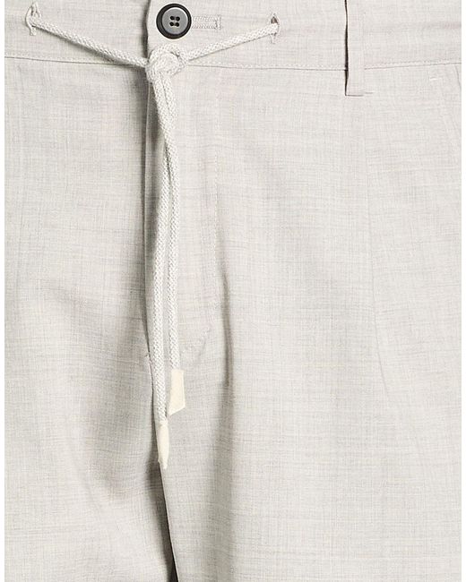 Eleventy Gray Light Pants Wool, Elastane for men