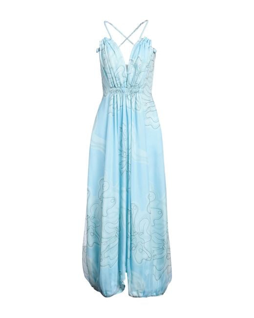 Giorgio Armani Blue Maxi Dress