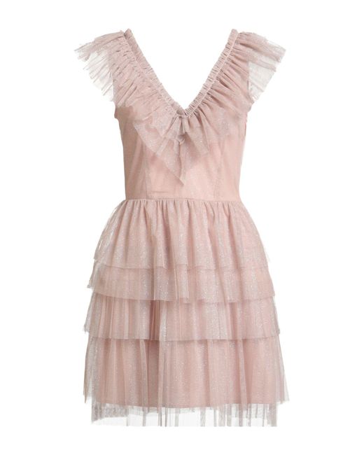 Liu Jo Pink Blush Mini Dress Polyester