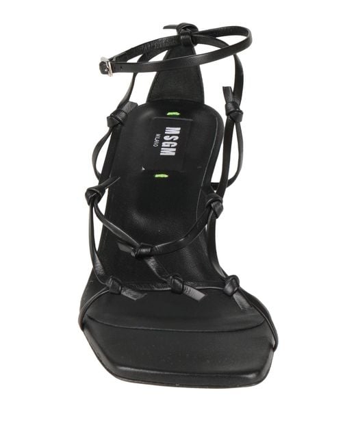 MSGM White Sandals Leather
