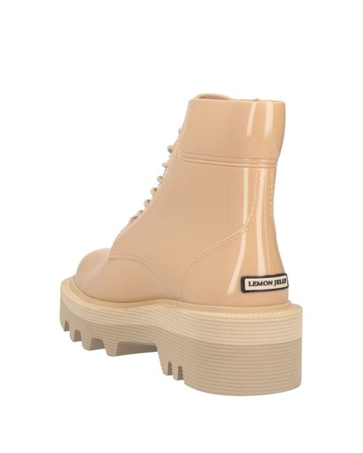Lemon Jelly Natural Ankle Boots