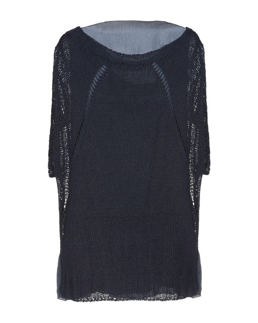 P.A.R.O.S.H. Blue Sweater Linen, Polyamide