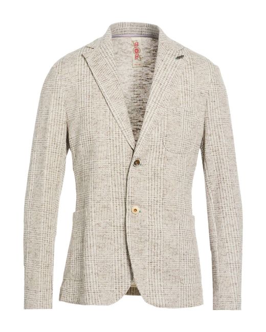Bob White Blazer Cotton, Polyester, Linen for men