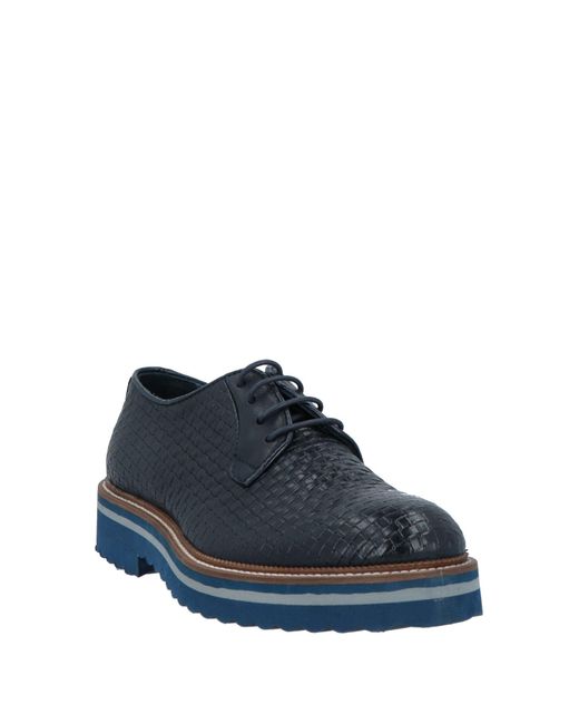 Baldinini Blue Lace-up Shoes for men