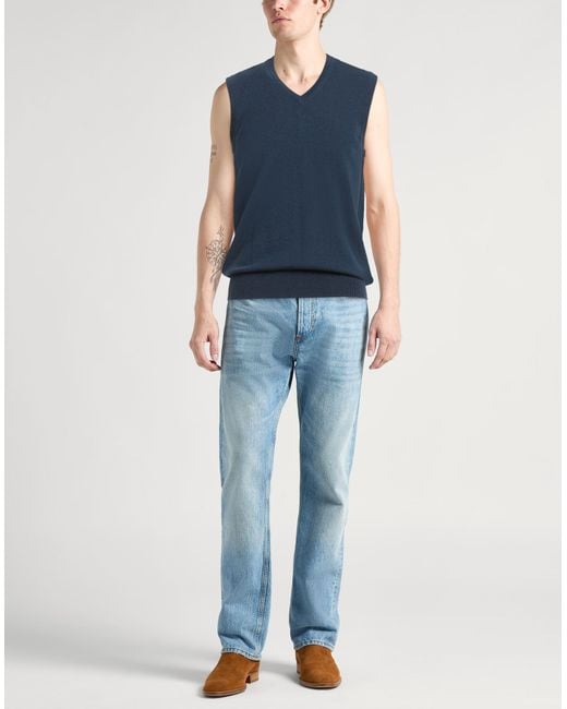 Fedeli Blue Sweaters for men